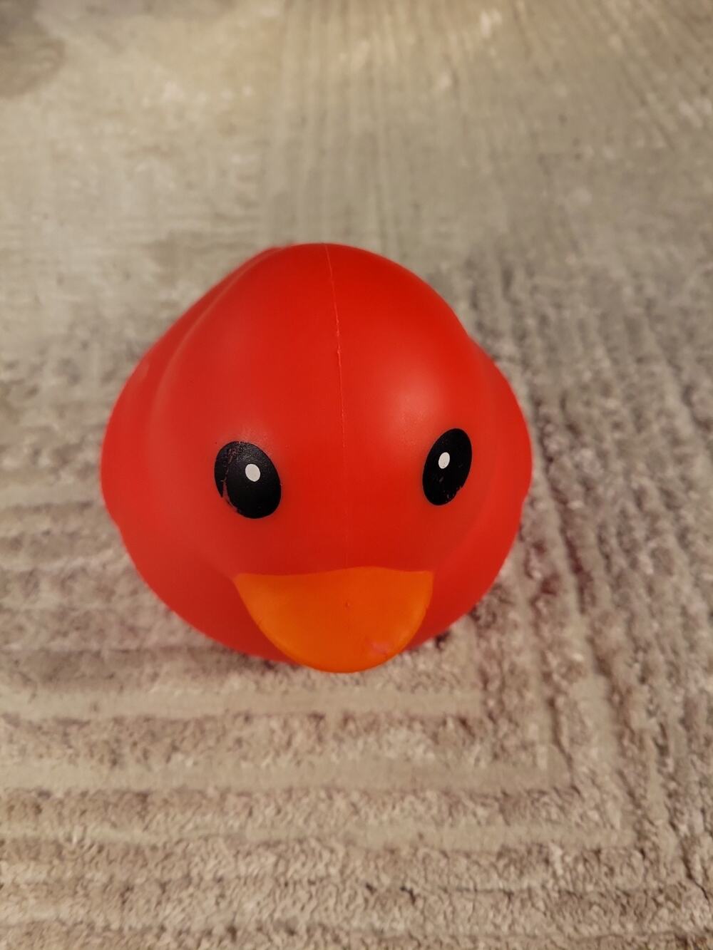 Squeeezy Jumbo Squeezy Duck Squishy Stress Relief Toy Red